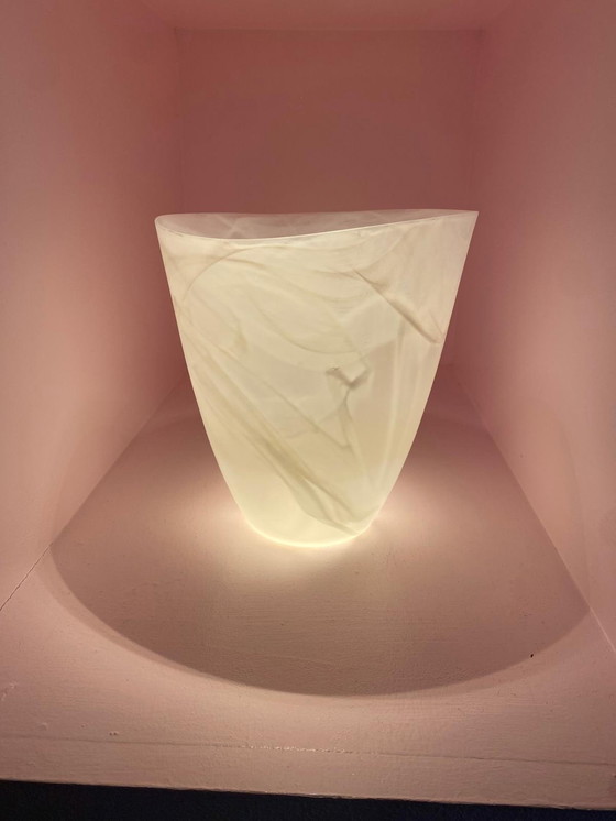 Image 1 of Vintage handgeblazen vaas met Swirl effect 