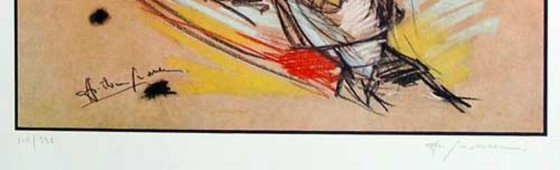 Image 1 of Christian PESCHKE, 'Payaso con pelotas', litografía