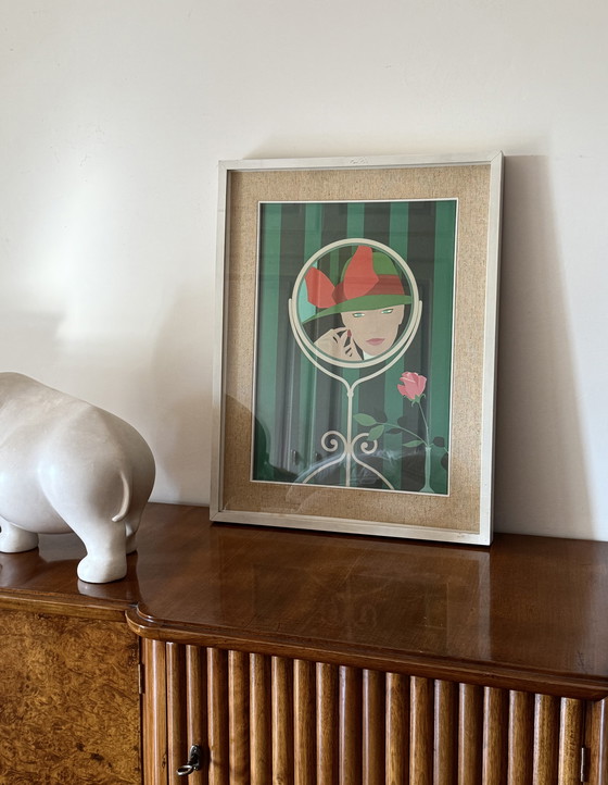 Image 1 of Amleto Dalla Costa, serigrafía original enmarcada, Milán, Italia, años 80