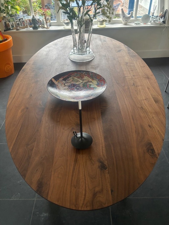 Image 1 of Oval Walnut Dining Table