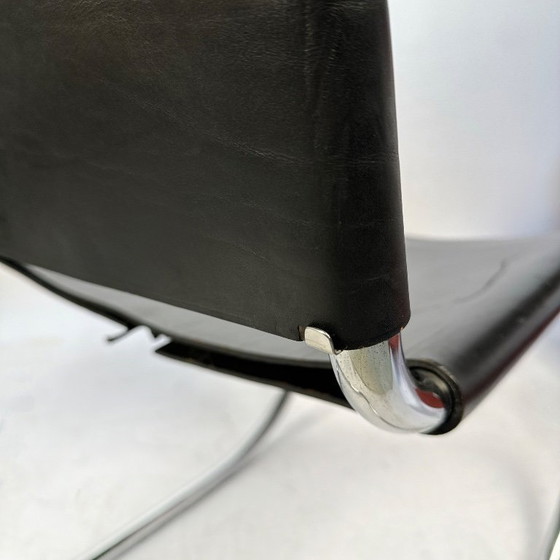 Image 1 of Set di 4 sedie a sbalzo degli anni '70, nello stile del modello MR10 di Mies Van Der Rohe.