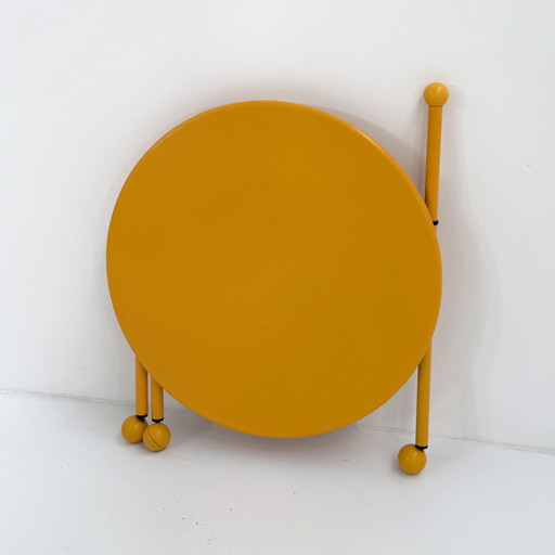 Yellow Folding Coffee Table by Tord Bjorklund for Ikea, 1980s
