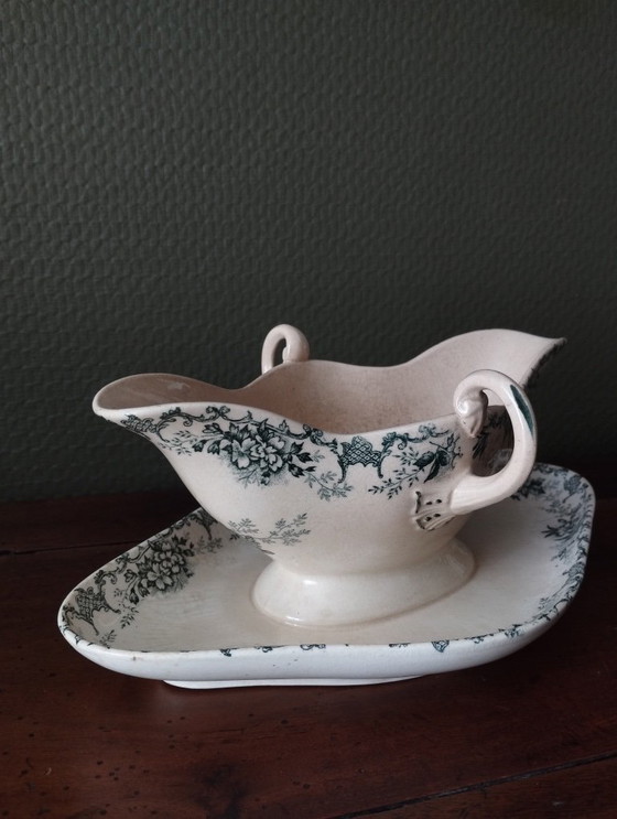 Image 1 of Sauskom op standaard, ijzersteen, Choisy-le-Roi "Floréal"