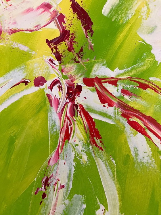 Image 1 of Dipinto originale Primavera - Sacha d'Emans - 80x120 cm - Acrilico su tela