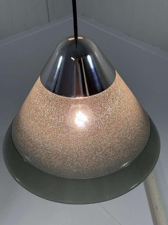 Peill & Putzler Konische Glas-Pendelleuchte, Deutschland – Pendelleuchten, Chrome (photo 7 of 20)
