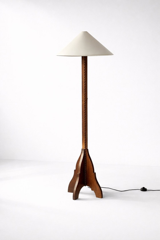 Image 1 of Lámpara de pie Art Déco de la escuela de Ámsterdam