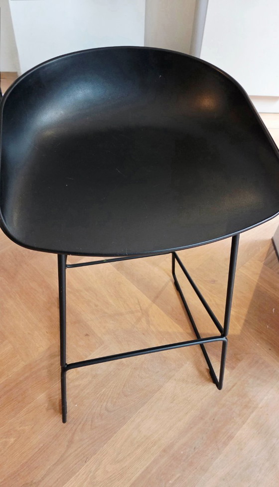 Image 1 of Taburete de bar Hay about a stool AAS38 negro 75 cm
