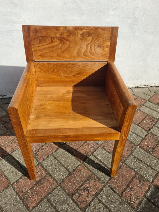 Image 1 of 2 sedie decorative in legno pieno