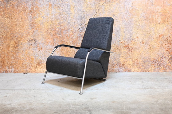 Image 1 of Harvink Mirakel Design-Sessel in einzigartigem grauen Stoff