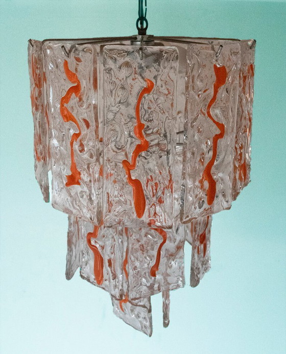 Image 1 of Rare Carlo Nason chandelier for A.V. Mazzega, 1960s
