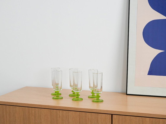 Image 1 of Ensemble de six verres, design italien, années 1970, fabriqué en Italie