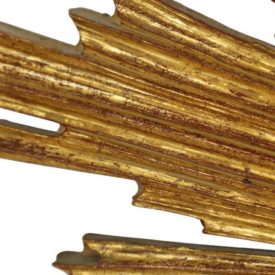 Image 1 of Espejo solar Deknudt Sunburst con detalles en pan de oro