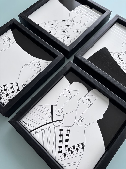 4 design keramische tegels 