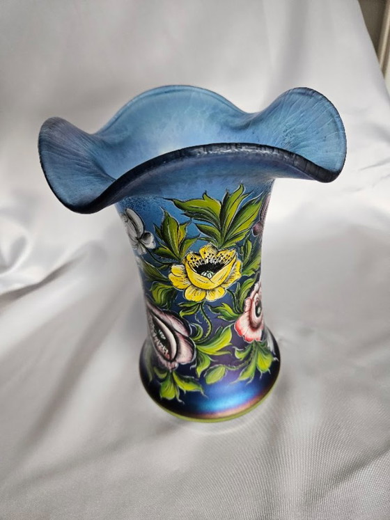 Vaso in vetro Art Nouveau antico – Glashüttenwerke Buchenau / Attribuito a Betty Hedrich (c. 1900) – Vasi (photo 8 of 14)