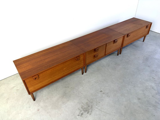 Groot Mid-century teakhouten lowboard van RT Möbel, jaren 60 - Denemarken – Dressoirs (photo 8 of 12)
