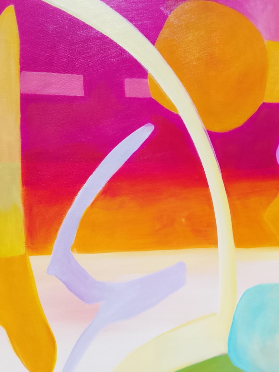 Image 1 of Acrylbild #calypso 100x100cm