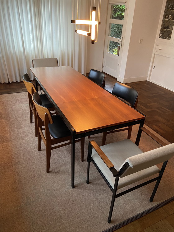 Image 1 of Pastoe TU30 – Teck et acier – Design classique extensible (157–216 cm)