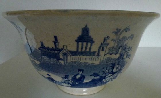 Image 1 of 3 cuencos para armarios/alacenas, color azul Ironstone Trans. “Shannon”.