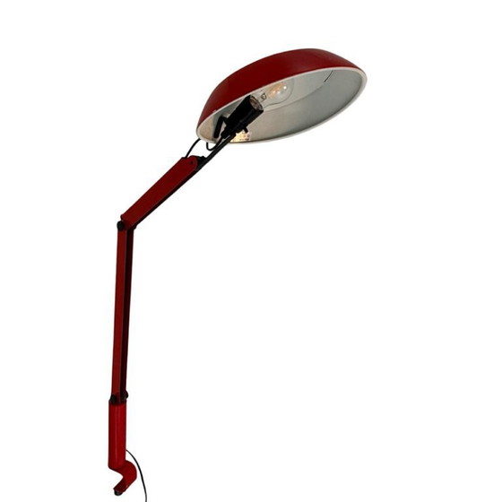 Image 1 of Jørgen Gammelgaard for Pandul (Nordisk Solar) - Desk lamp model ‘JoGa’ - Red, adjustable desk mounted with a clamp
