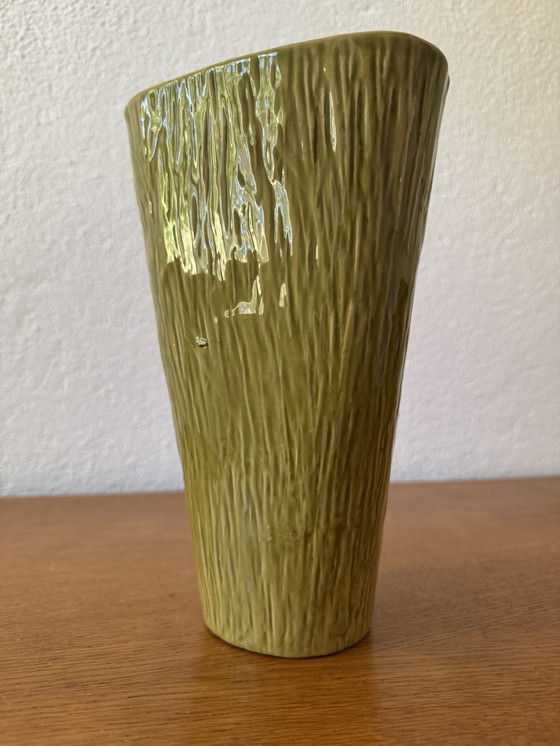Image 1 of Triangular ceramic vase from the 60s