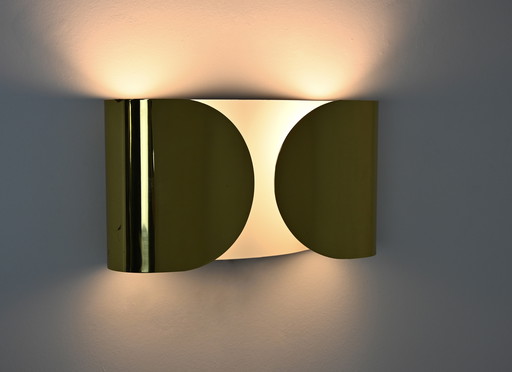 Applique Golden Foglio par Tobia & Afra Scarpa pour Flos, 1960s