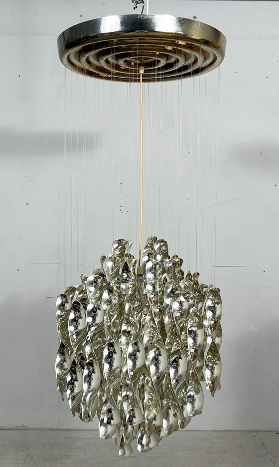 Image 1 of Lampada da soffitto a spirale di Verner Panton per Lüber AG, modello SP1, Germania, anni '70.