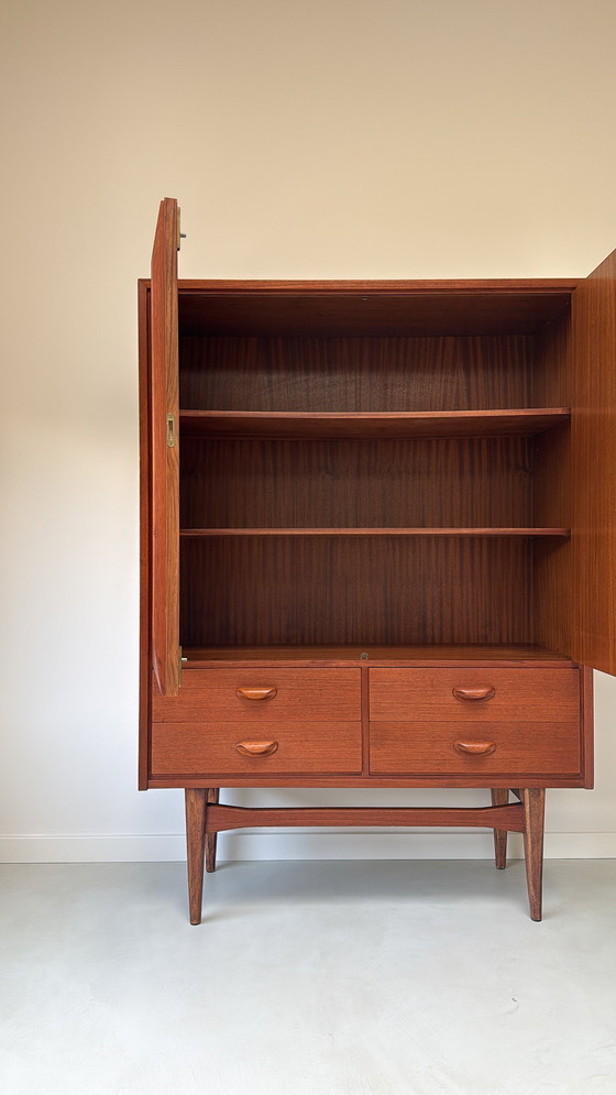 Image 1 of Vintage teak wooden high board