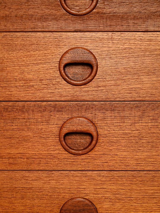 Image 1 of Cómoda escandinava de teca con seis cajones, década de 1960