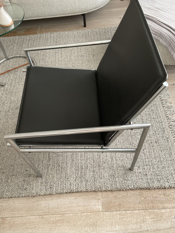 Image 1 of Armchair SZ 03 Ohman 1012-1000 by Martin Visser/Spectrum black leather new condition