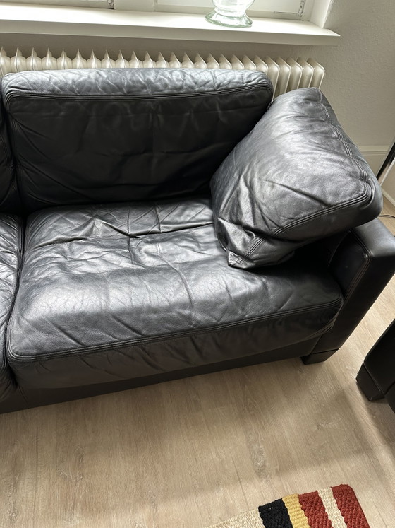 2 sofás De Sede, de piel negra, serie DS-17 – Sofás de 2 plazas, Leather (photo 3 of 8)