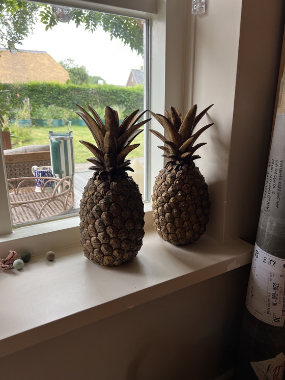 Image 1 of Ananas dorato decorativo d'epoca