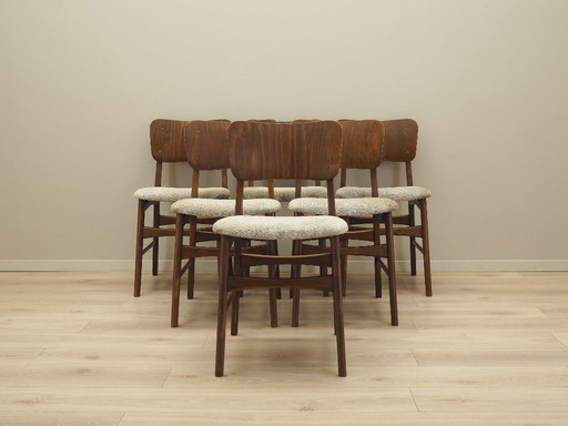 Sechs Stühle, dänisches Design, 1960er Jahre, hergestellt in Dänemark