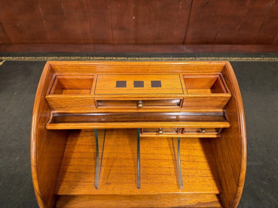 Organizzatore da scrivania inglese originale Globe Wernicke – Accessori da tavola, Vetro, Legno (photo 13 of 14)