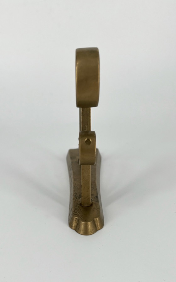 Image 1 of 2x Art Nouveau Art Déco Support de tringle à rideaux laiton bronze