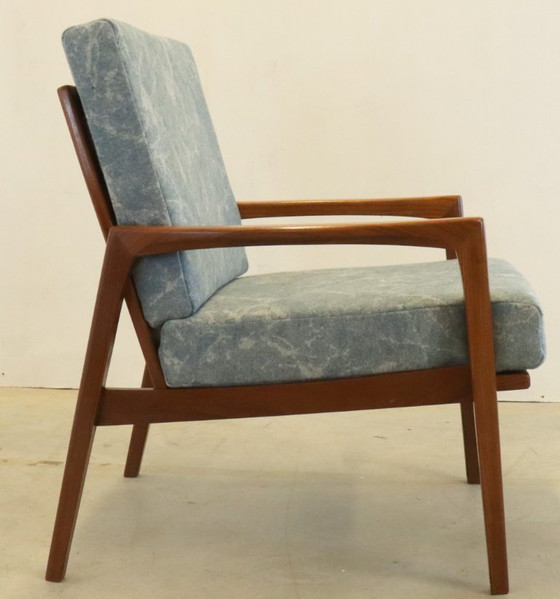 Image 1 of Vintage armchair easy chair newly upholstered 'Mettman'