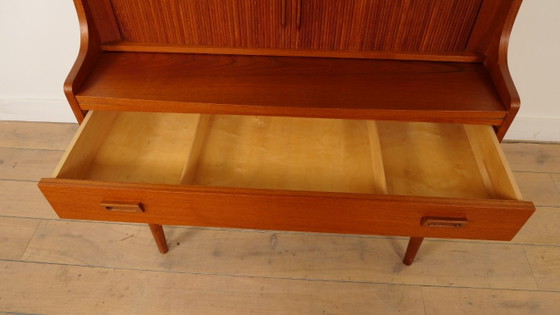 Vintage Boekenkast | Secretaire | Teak | Johannes Sorth – Boekenkasten, Wood (photo 10 of 12)