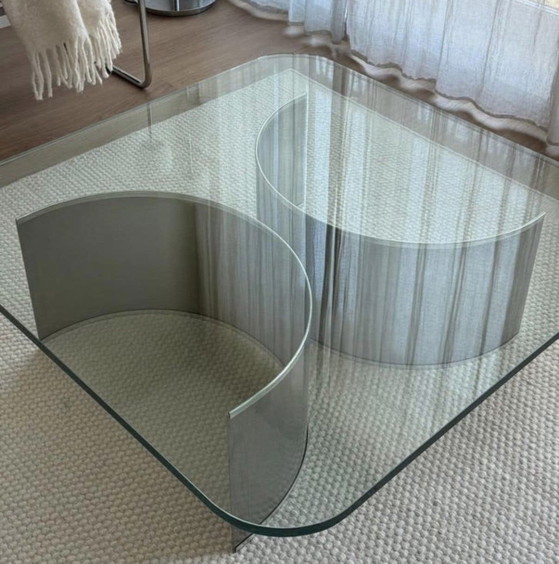Arcos Coffee Table by Ricardo Fasanello, 1970 – Glass, Metal (photo 4 of 11)