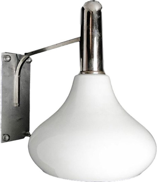 Art Deco Wall Lamp, Poland, 1970s – wandlampen, Glass, Metal