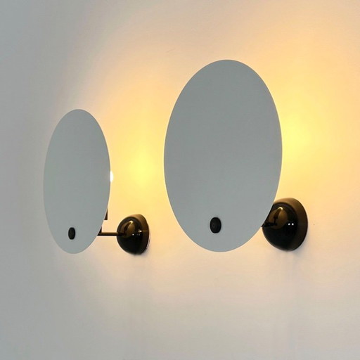 Pair of Monet Wall Lamps by Vico Magistretti for Oluce, 1980s