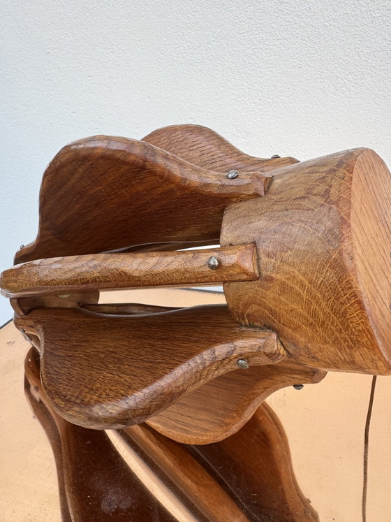 Brutalist Teak Wood Lamp, 1960s – Table lamps (photo 5 of 14)