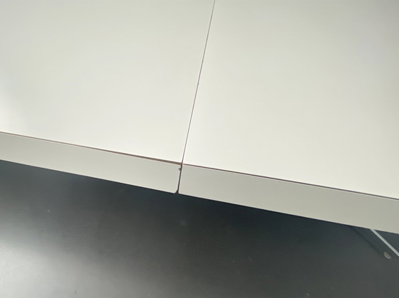 Image 1 of Witte eettafel verlengbaar tot 358cm, Duitsland, 70Er