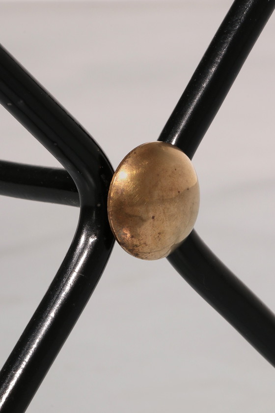 Image 1 of Jacques Adnet X-Base Coffee Table, 1960 Vintage Design