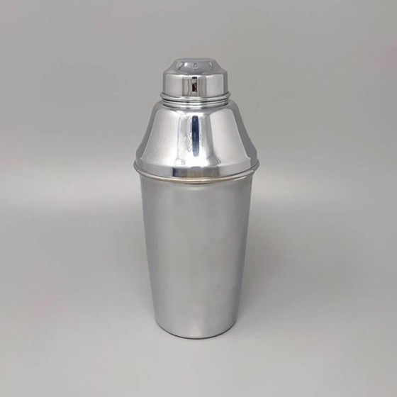 Cocktail shaker, silver metal, Alfra, Kitchen accessories, Brass, Vintage (photo 2 of 7)