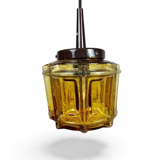 Vintage glass pendant lamp