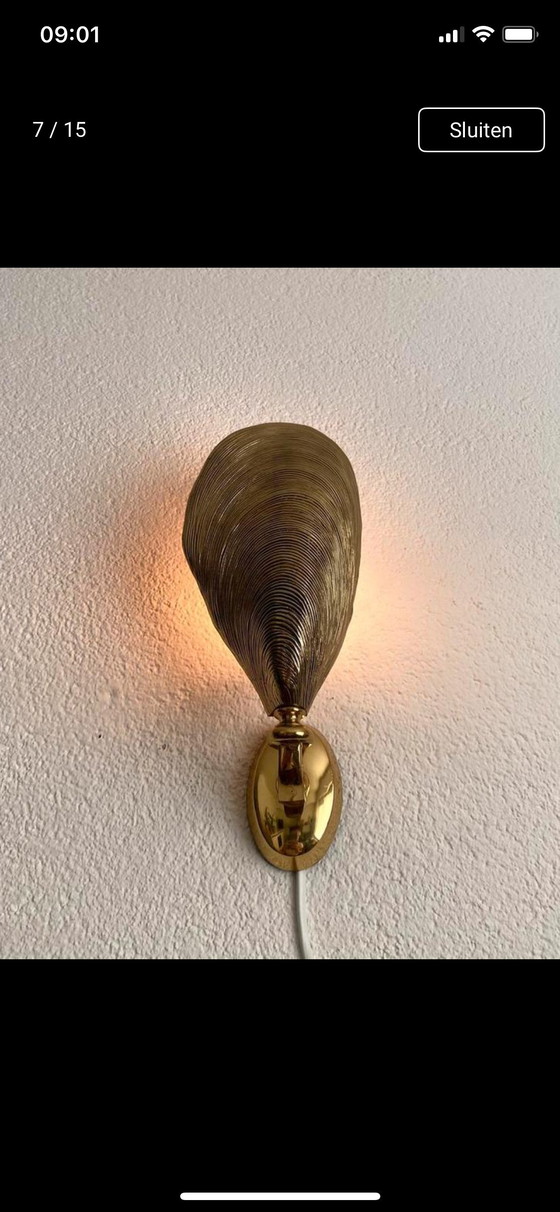 Image 1 of Vintage Maison Jansen wandlampen 70’s