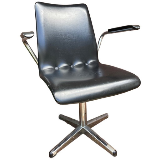 Vintage tubular frame office chair - Brabantia Gispen style