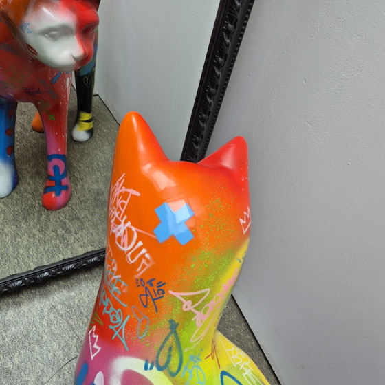 Image 1 of Statue de chat en polyester