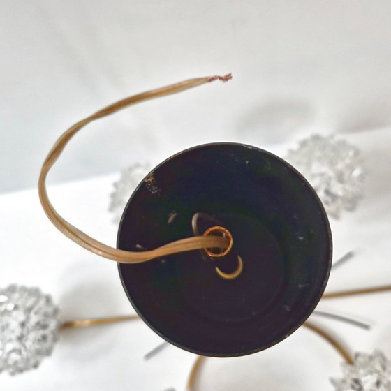 Image 1 of Vintage 1950s Arlus House Pendant Light in Gilded Brass, Metal & Glass