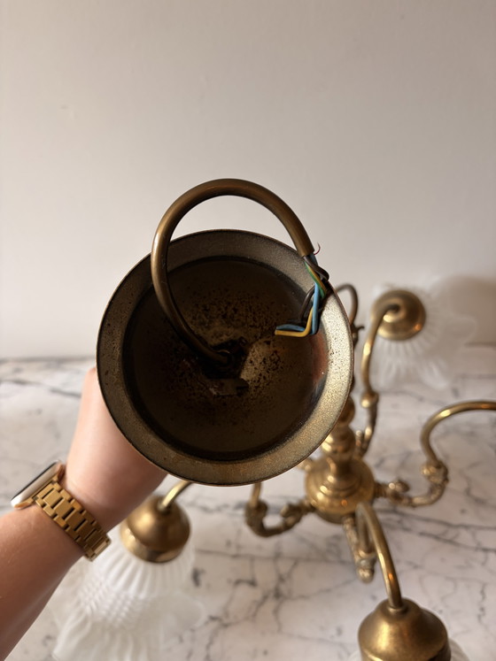 Image 1 of Antieke Gouden Kroonluchter