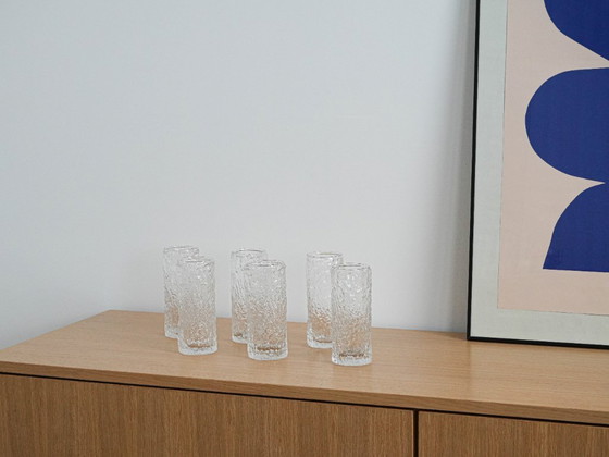 Image 1 of Set di sei bicchieri, design italiano, anni '70, made in Italy